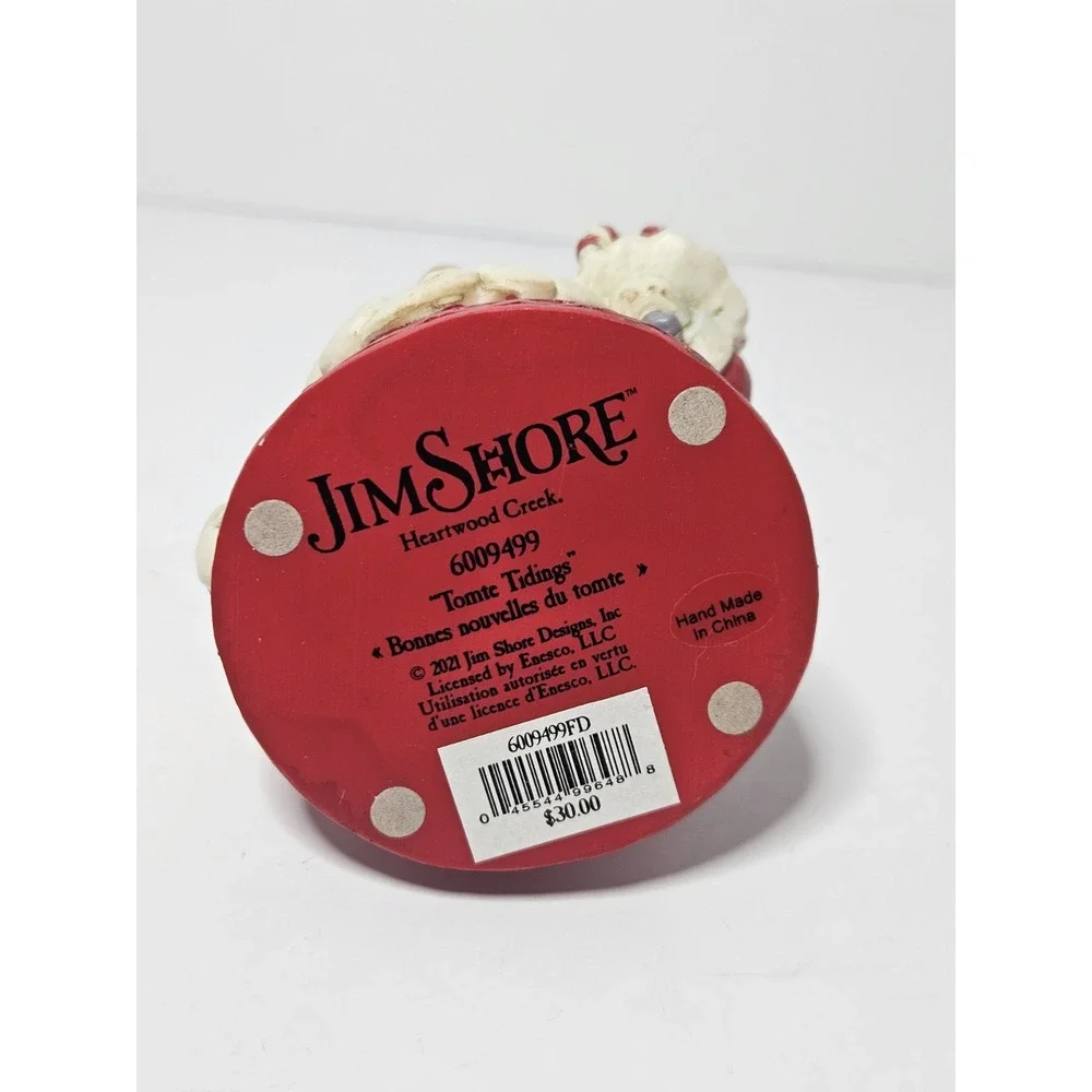 Jim Shore Heartwood Creek Tomte Tidings Nordic Noel Gnome Figurine Tree 6009499 - Picture 5 of 6